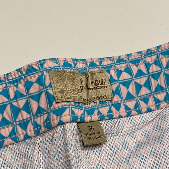 New Never Worn J.Crew 7" Stretch Bathing Suit in Blue - Picture 2 of 3